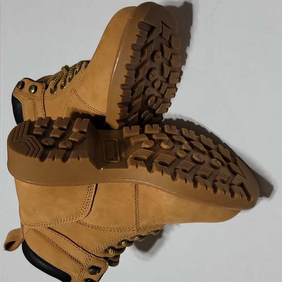 Wolverine Womens 5.5W Mustard Waterproof Work Boots Leather Composite Toe Shoes - Picture 14 of 16